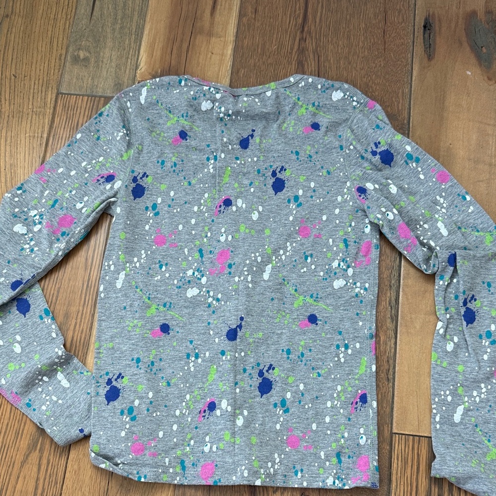 Champion Gray Kids Base Layer Set with Colorful Splatter